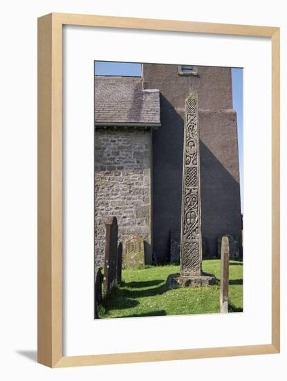 Bewcastle Anglo-Saxon Cross, 7th century. Artist: Unknown-Unknown-Framed Giclee Print