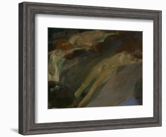 Bewegtes Wasser (Moving Water)-Gustav Klimt-Framed Giclee Print