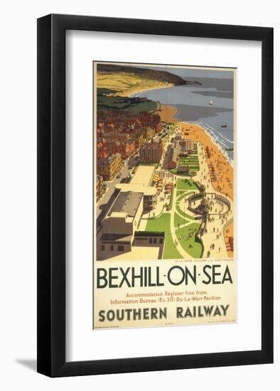 Bexhill-On-Sea from Air-null-Framed Art Print