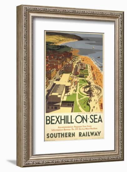 Bexhill-On-Sea from Air-null-Framed Art Print