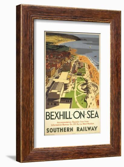 Bexhill-On-Sea from Air-null-Framed Art Print