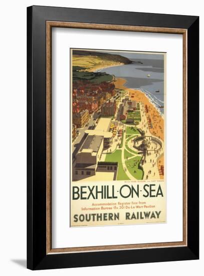 Bexhill-On-Sea from Air-null-Framed Art Print