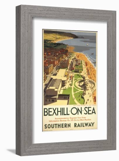 Bexhill-On-Sea from Air-null-Framed Art Print