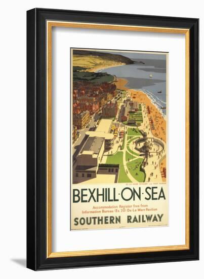 Bexhill-On-Sea from Air-null-Framed Art Print