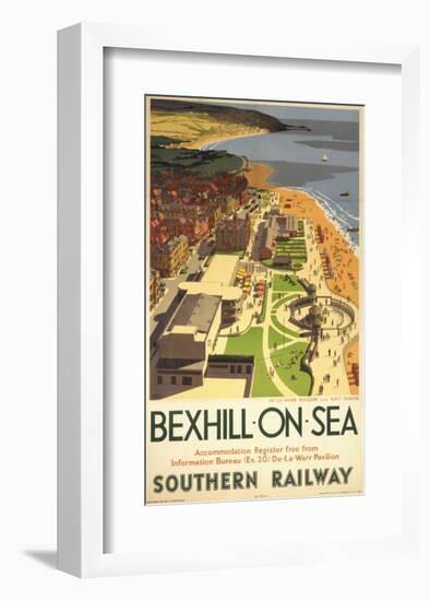 Bexhill-On-Sea from Air-null-Framed Art Print