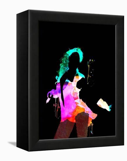 Beyonce Watercolor-Lana Feldman-Framed Stretched Canvas
