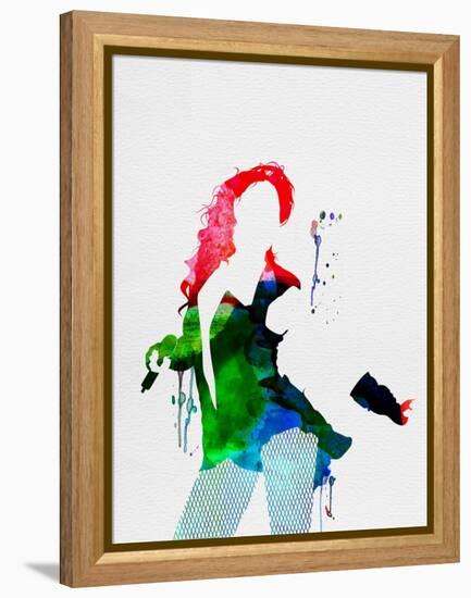 Beyoncé Watercolor-Lana Feldman-Framed Stretched Canvas