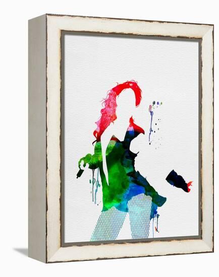 Beyoncé Watercolor-Lana Feldman-Framed Stretched Canvas