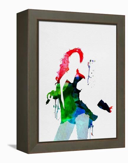 Beyoncé Watercolor-Lana Feldman-Framed Stretched Canvas