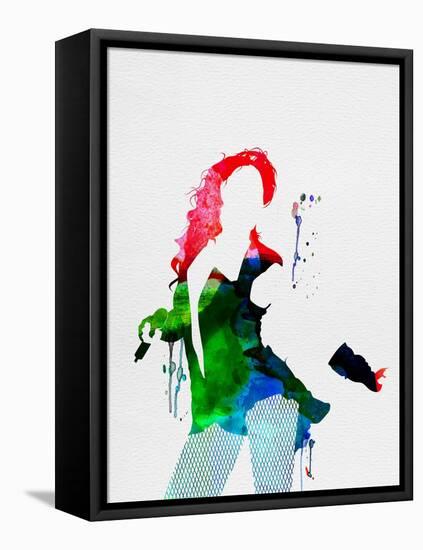 Beyoncé Watercolor-Lana Feldman-Framed Stretched Canvas