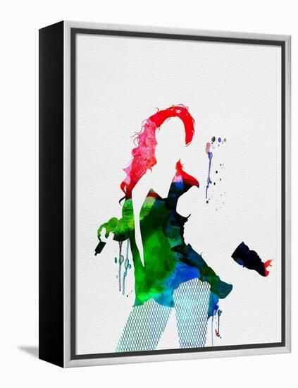 Beyoncé Watercolor-Lana Feldman-Framed Stretched Canvas