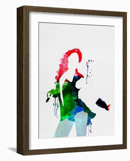 Beyoncé Watercolor-Lana Feldman-Framed Art Print