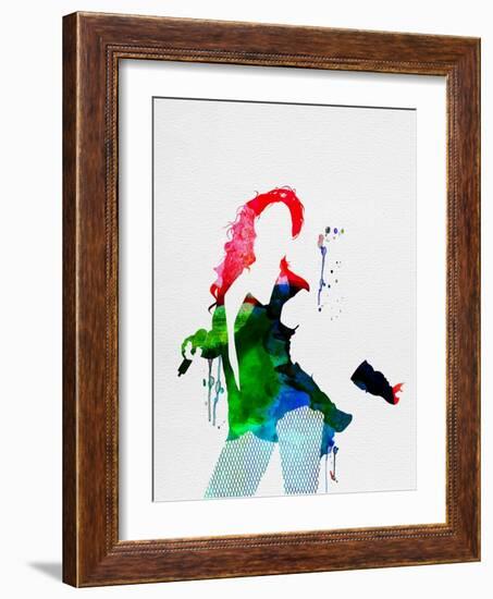 Beyoncé Watercolor-Lana Feldman-Framed Art Print