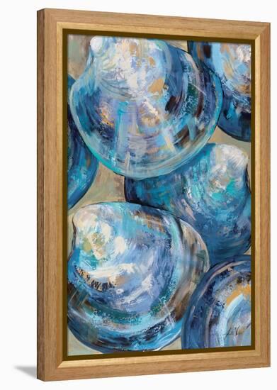 Beyond Blue Shells Light-Jeanette Vertentes-Framed Stretched Canvas