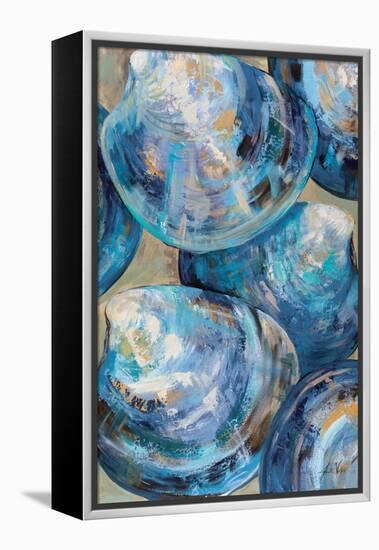 Beyond Blue Shells Light-Jeanette Vertentes-Framed Stretched Canvas