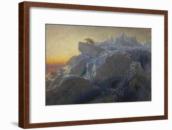 Beyond Man's Footsteps-Briton Riviere-Framed Giclee Print