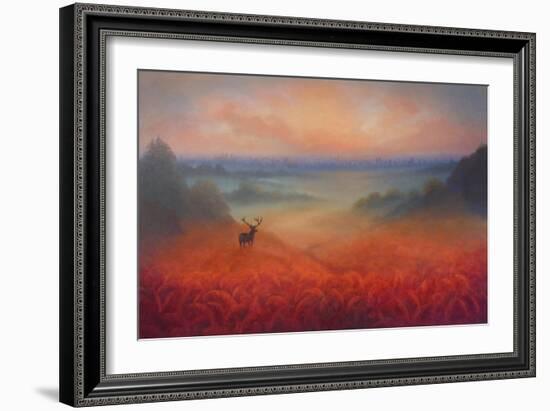 Beyond the Bracken, 2022, (Oil on Canvas)-Lee Campbell-Framed Giclee Print