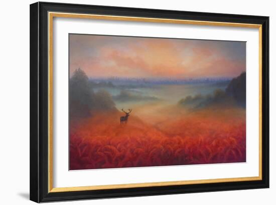 Beyond the Bracken, 2022, (Oil on Canvas)-Lee Campbell-Framed Giclee Print