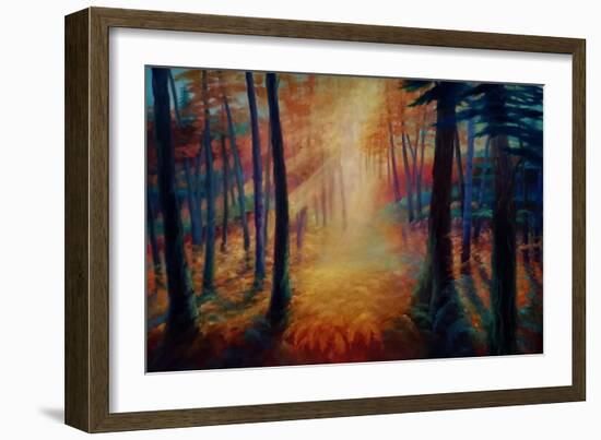 Beyond the Glen, 2021, (Oil on Canvas)Landscape-Lee Campbell-Framed Giclee Print