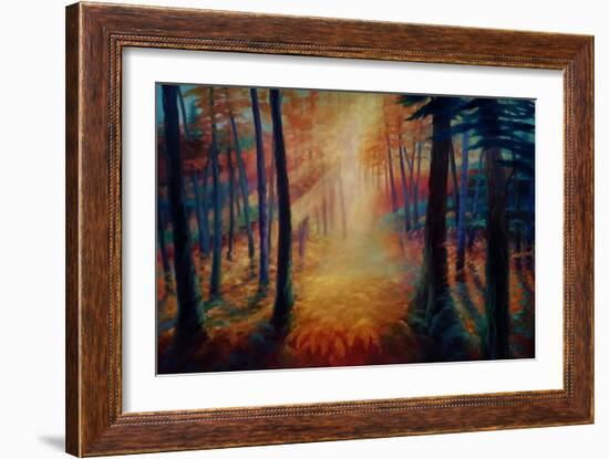 Beyond the Glen, 2021, (Oil on Canvas)Landscape-Lee Campbell-Framed Giclee Print