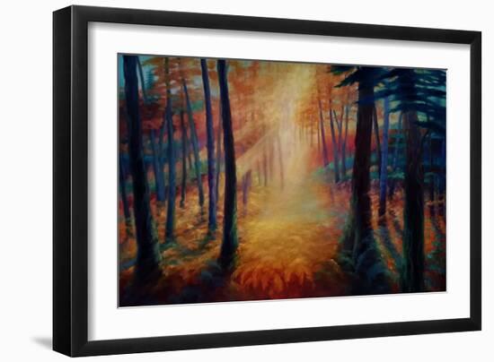 Beyond the Glen, 2021, (Oil on Canvas)Landscape-Lee Campbell-Framed Giclee Print