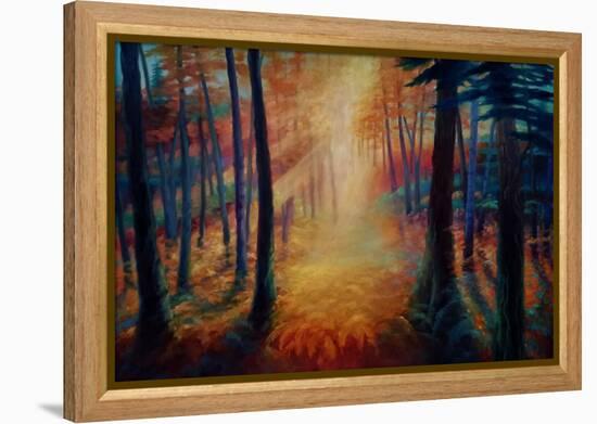 Beyond the Glen, 2021, (Oil on Canvas)Landscape-Lee Campbell-Framed Premier Image Canvas