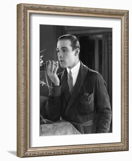 Beyond the Rocks, Rudolph Valentino, 1922-null-Framed Photo