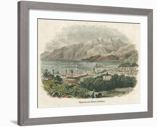 Beyrout and Mount Lebanon-null-Framed Giclee Print