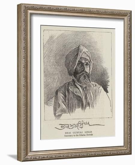 Bhai Gumuki Singh-null-Framed Giclee Print