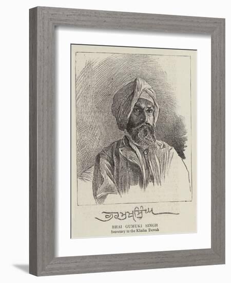 Bhai Gumuki Singh-null-Framed Giclee Print