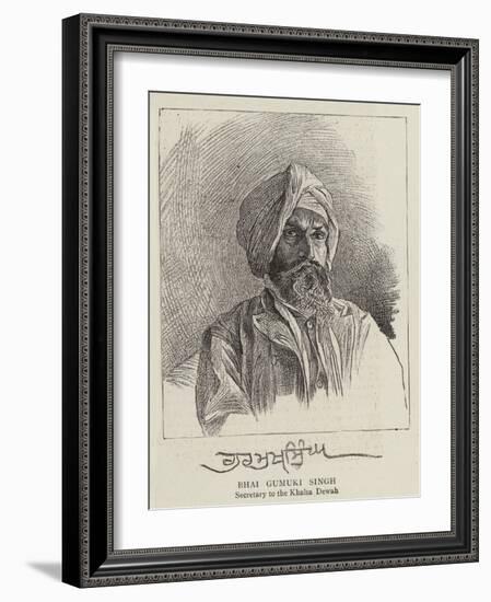 Bhai Gumuki Singh-null-Framed Giclee Print