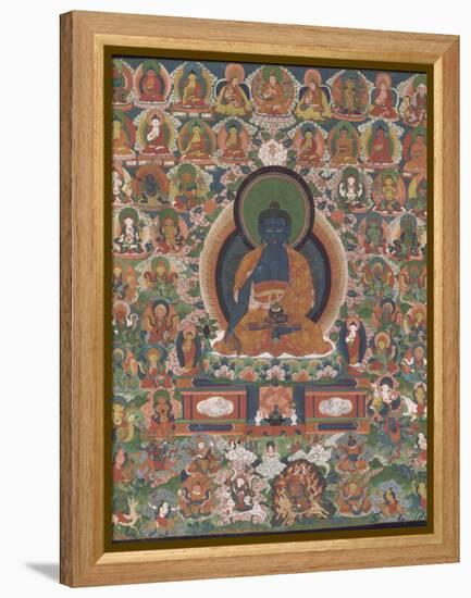 Bhaisajyaguru (Buddha "maître des remèdes")-null-Framed Premier Image Canvas