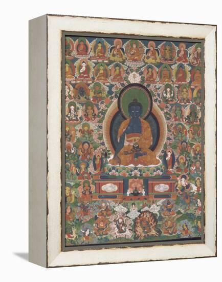 Bhaisajyaguru (Buddha "maître des remèdes")-null-Framed Premier Image Canvas