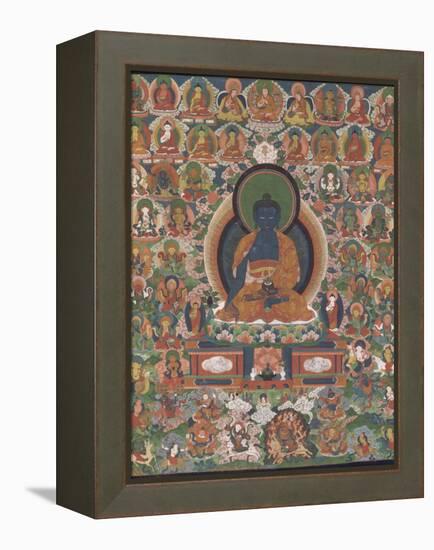 Bhaisajyaguru (Buddha "maître des remèdes")-null-Framed Premier Image Canvas