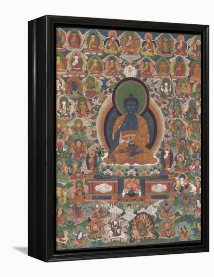 Bhaisajyaguru (Buddha "maître des remèdes")-null-Framed Premier Image Canvas