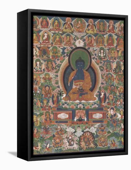 Bhaisajyaguru (Buddha "maître des remèdes")-null-Framed Premier Image Canvas