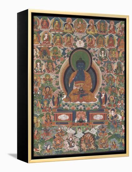 Bhaisajyaguru (Buddha "maître des remèdes")-null-Framed Premier Image Canvas