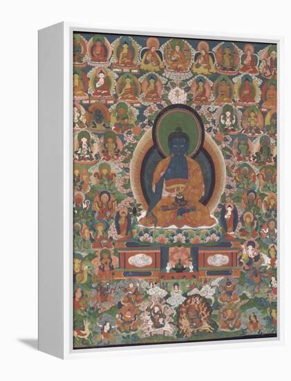 Bhaisajyaguru (Buddha "maître des remèdes")-null-Framed Premier Image Canvas