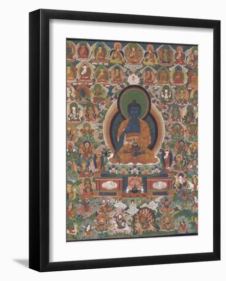 Bhaisajyaguru (Buddha "maître des remèdes")-null-Framed Giclee Print