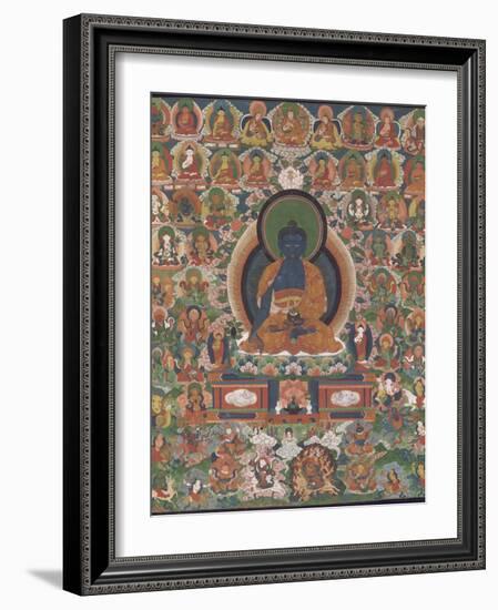 Bhaisajyaguru (Buddha "maître des remèdes")-null-Framed Giclee Print