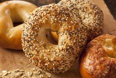 Healthy Organic Whole Grain Bagel-bhofack22-Photographic Print