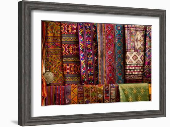 Bhutan Fabrics for Sale, Bhutan-Howie Garber-Framed Photographic Print