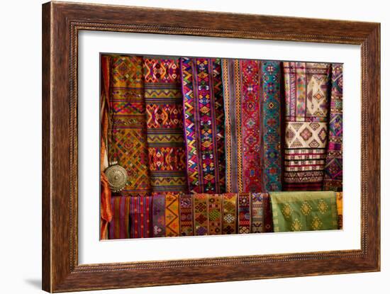 Bhutan Fabrics for Sale, Bhutan-Howie Garber-Framed Photographic Print