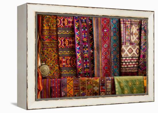 Bhutan Fabrics for Sale, Bhutan-Howie Garber-Framed Premier Image Canvas