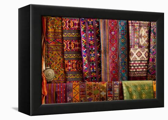 Bhutan Fabrics for Sale, Bhutan-Howie Garber-Framed Premier Image Canvas