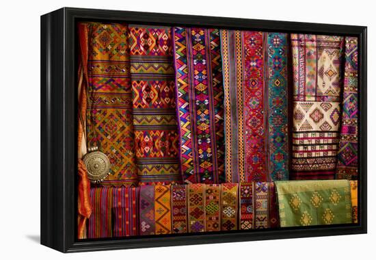 Bhutan Fabrics for Sale, Bhutan-Howie Garber-Framed Premier Image Canvas