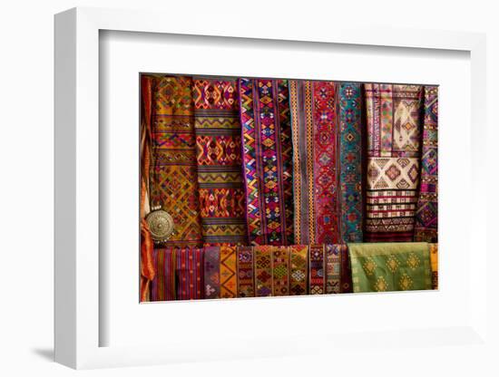Bhutan Fabrics for Sale, Bhutan-Howie Garber-Framed Photographic Print
