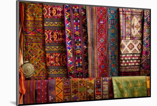 Bhutan Fabrics for Sale, Bhutan-Howie Garber-Mounted Photographic Print