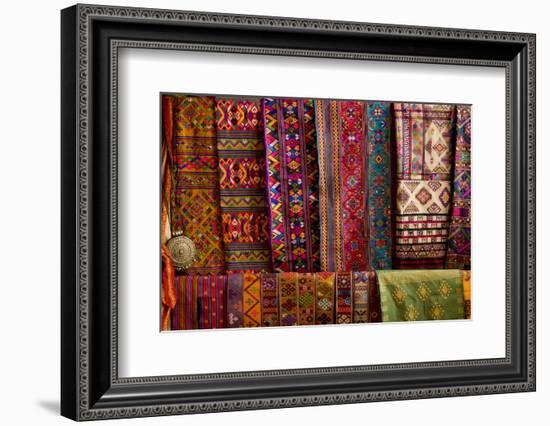 Bhutan Fabrics for Sale, Bhutan-Howie Garber-Framed Photographic Print