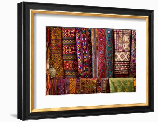 Bhutan Fabrics for Sale, Bhutan-Howie Garber-Framed Photographic Print